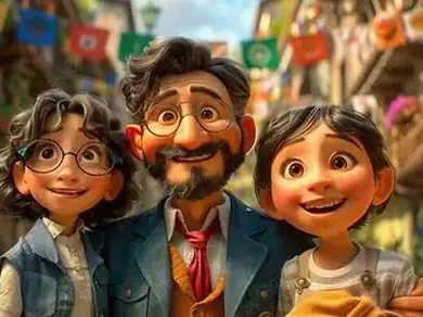 Arte ilustrativa de animação