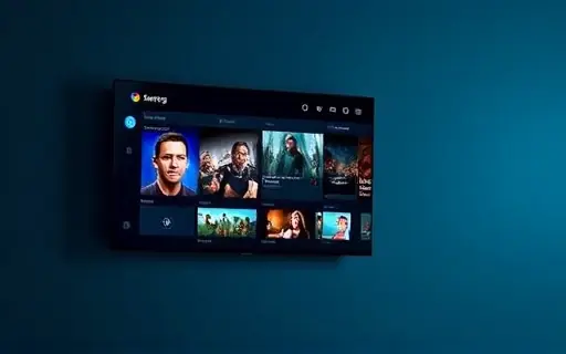 Televisão com interface de streaming aberta